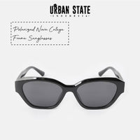 Polarized Nova Cateye Frame Sunglasses - Black Black