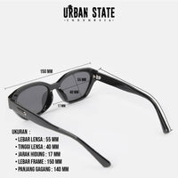 Polarized Nova Cateye Frame Sunglasses - Black Black