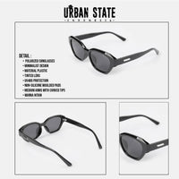 Polarized Nova Cateye Frame Sunglasses - Black Black