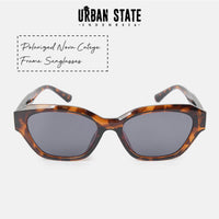 Polarized Nova Cateye Frame Sunglasses - Black Leopard