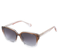 Polarized Plastic Frame Square Retro Sunglasses - Black Brown