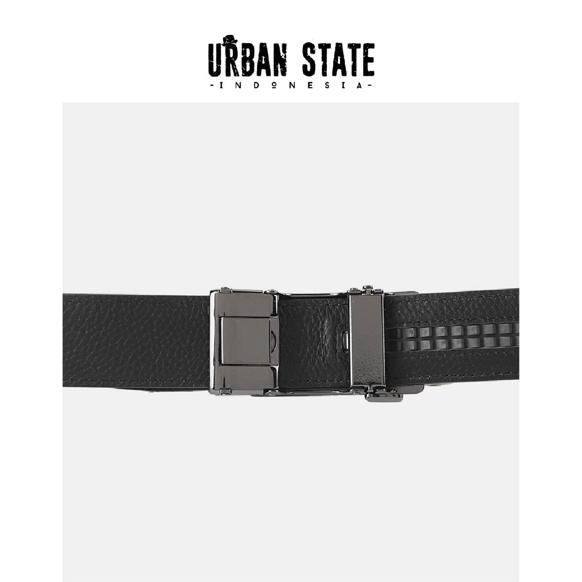 SlateLock Auto Top Grain Leather Belt - Black