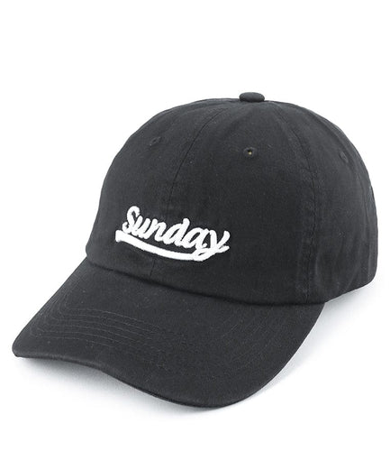 Sunday Baseball Cap - Black