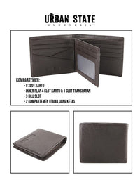Urban Fold Leather Wallet - Brown