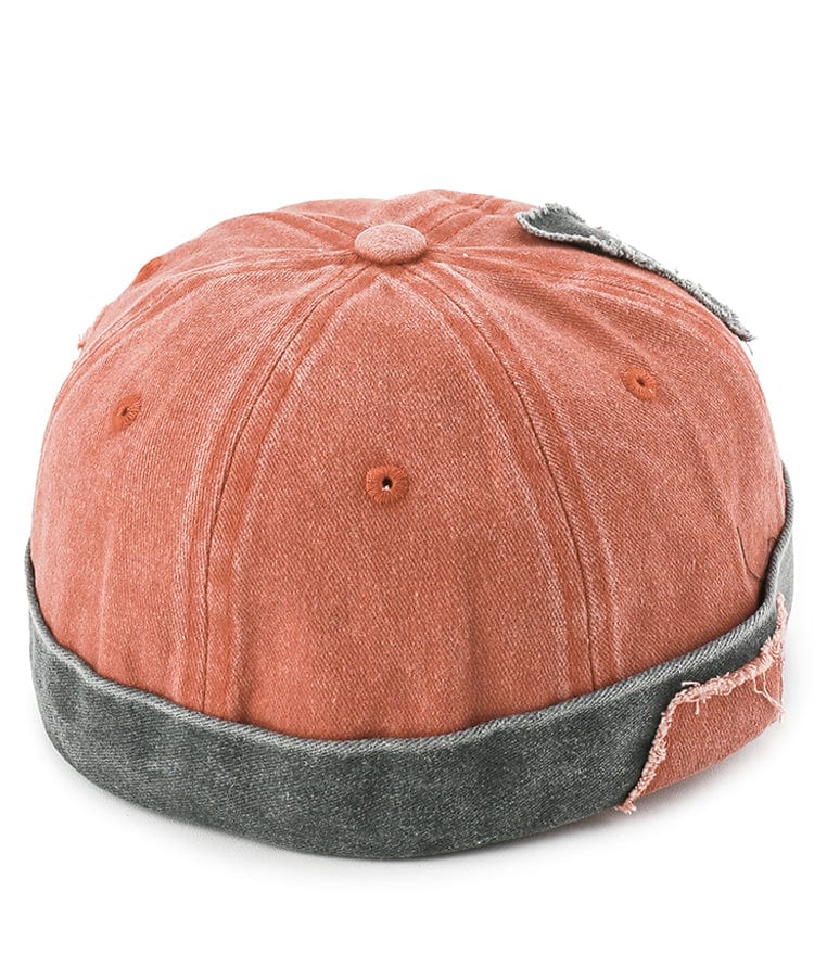 Vintage Brimless Baseball Cap - Orange