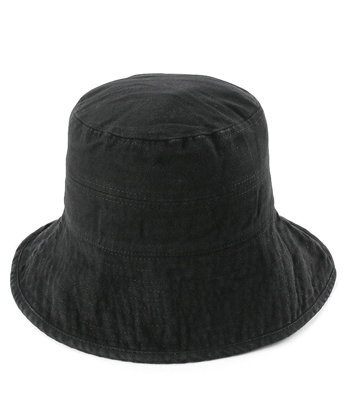 Vintage Canvas Bucket Hat - Black