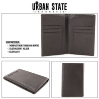 Voyage Leather Passport Case - Black