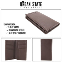 Weekend Long Leather Wallet - Brown