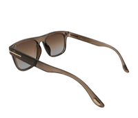 Polarized Titan Square Frame Sunglasses - Multi Brown