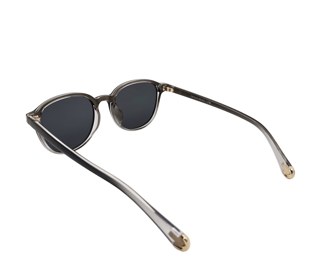 Polarized Harlow Round Frame Sunglasses - Black Multi
