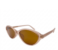 Polarized Vixen Cateye Frame Sunglasses - Brown Clear