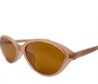 Polarized Vixen Cateye Frame Sunglasses - Brown Clear