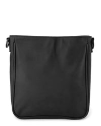 Coated Dry League Flap Crossbody Bag - Black