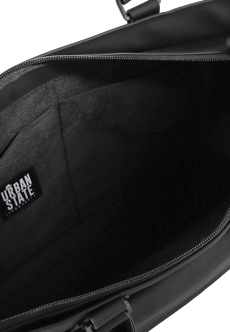 Coated Dry League Flap Laptop Bag - Black
