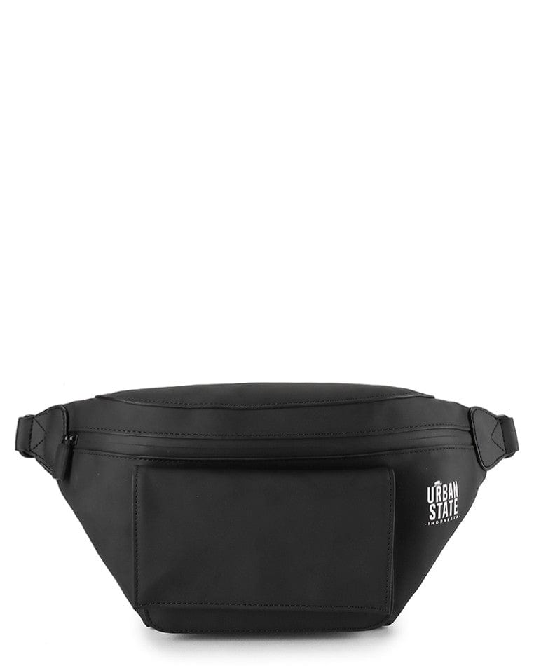 Coated Dry League Flap Waistpack - Black