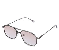 Polarized Metal Frame Northlane Aviator Sunglasses - Brown Silver