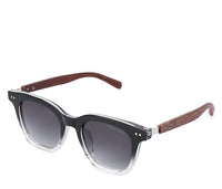 Polarized Plastic Frame Zora Square Sunglasses - Black Multi