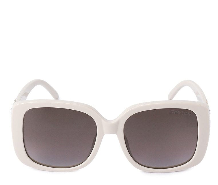 Polarized Plastic Frame Absolute Square Sunglasses - Brown Cream