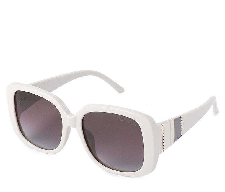 Polarized Plastic Frame Absolute Square Sunglasses - Brown Cream