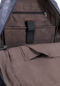 Pu Buckled Zipper Backpack - Navy Backpacks - Urban State Indonesia