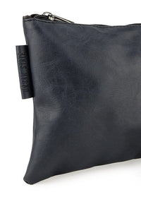 Distressed Leather Pouch Clutch - Navy Clutch - Urban State Indonesia