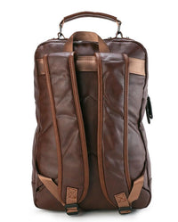 Pu Utility Large Backpack - Dark Brown