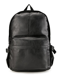 Distressed Leather Mesh Backpack - Black Backpacks - Urban State Indonesia