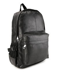 Distressed Leather Mesh Backpack - Black Backpacks - Urban State Indonesia
