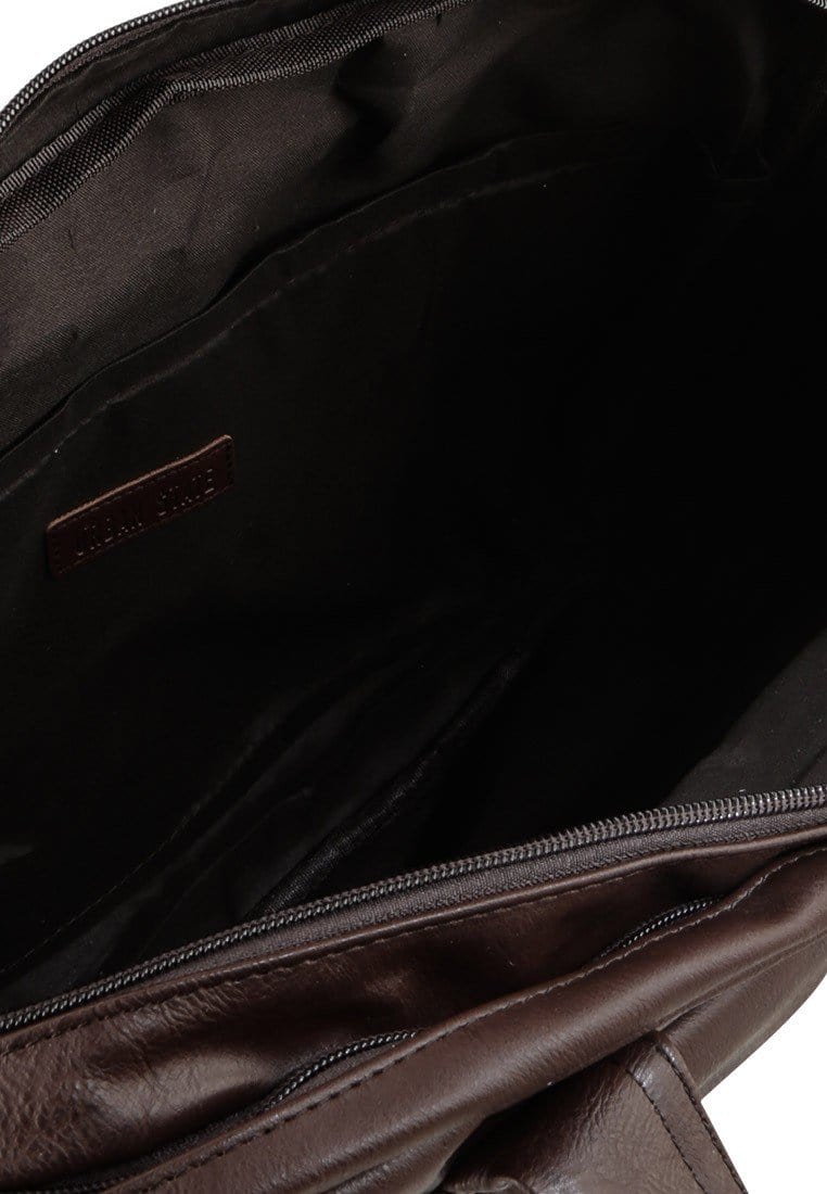 Distressed Leather Laptop Tote Bag - Dark Brown Messenger Bags - Urban State Indonesia