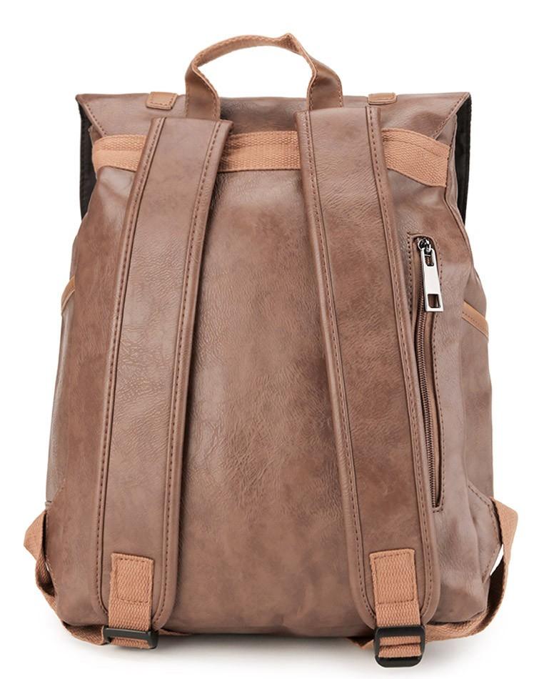 Distressed Leather Nomad Backpack - Camel Backpacks - Urban State Indonesia