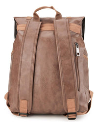 Distressed Leather Nomad Backpack - Camel Backpacks - Urban State Indonesia