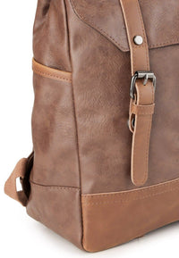 Distressed Leather Nomad Backpack - Camel Backpacks - Urban State Indonesia