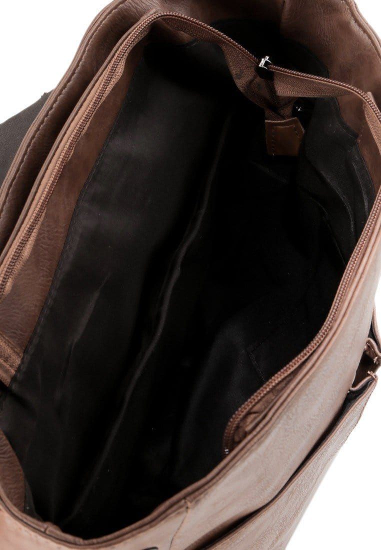 Distressed Leather Nomad Backpack - Camel Backpacks - Urban State Indonesia