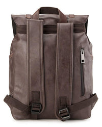 Distressed Leather Nomad Backpack - Dark Brown Backpacks - Urban State Indonesia