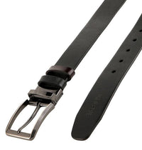 Reversible List Edge Pin Buckle Top Grain Leather Belt - Silver Belts - Urban State Indonesia