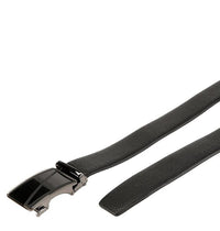 Rectangular Plate Buckle Full Grain Leather Belt - Black Belts - Urban State Indonesia