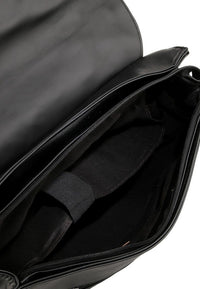 Distressed Leather Compact Office Bag - Black Messenger Bags - Urban State Indonesia