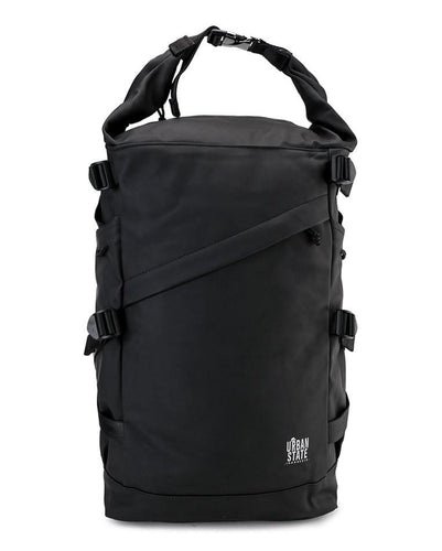 Coated Dry Foldover Backpack - Black Backpacks - Urban State Indonesia