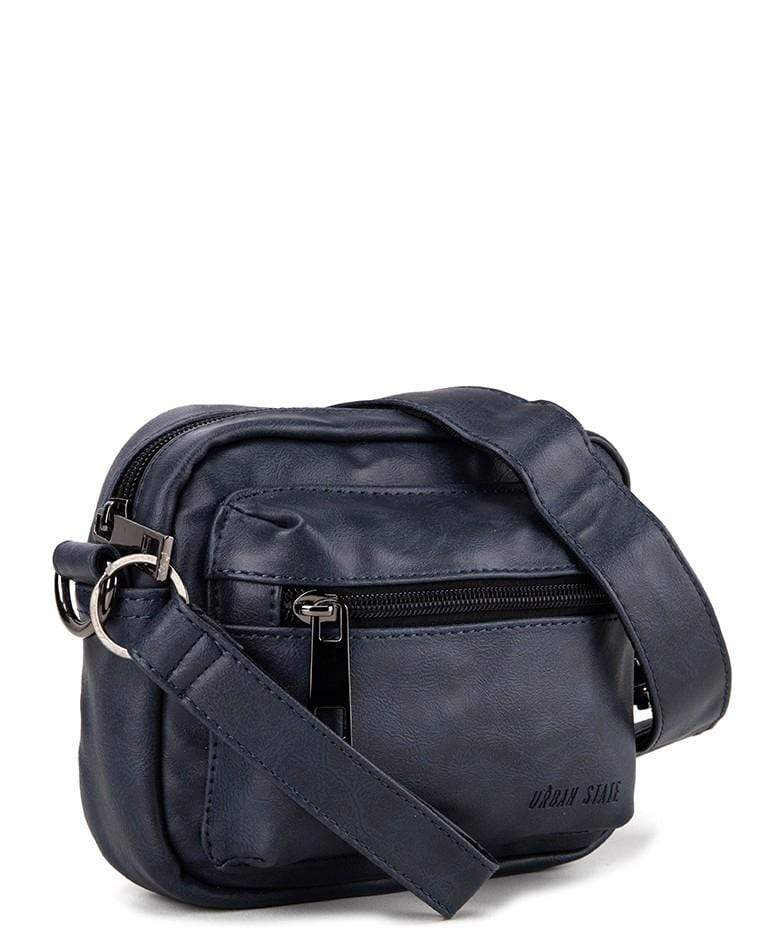 Pu Flight Mini Crossbody Bag Navy - Main Image