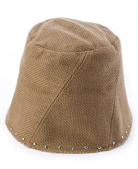 Studded Gunny Beanie - Brown