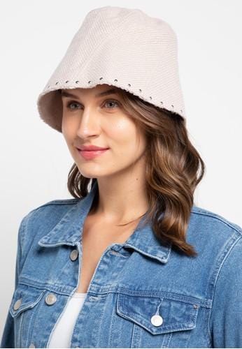 Studded Gunny Beanie - Cream