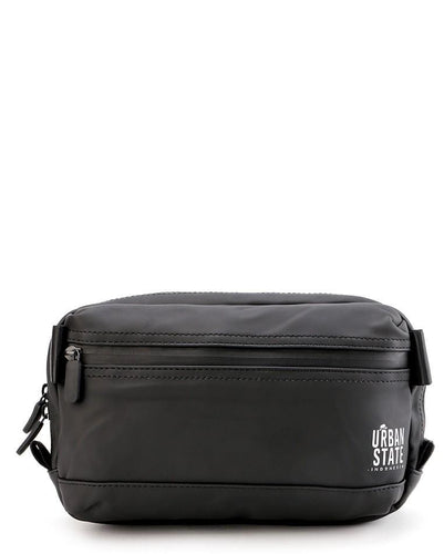 Coated Dry Boxy Waistpack - Black