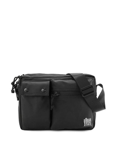 Coated Dry Track Crossbody Bag - Black