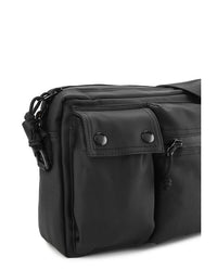 Coated Dry Track Crossbody Bag - Black