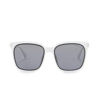 Polarized Plastic Roudy Square Sunglasses - Black White