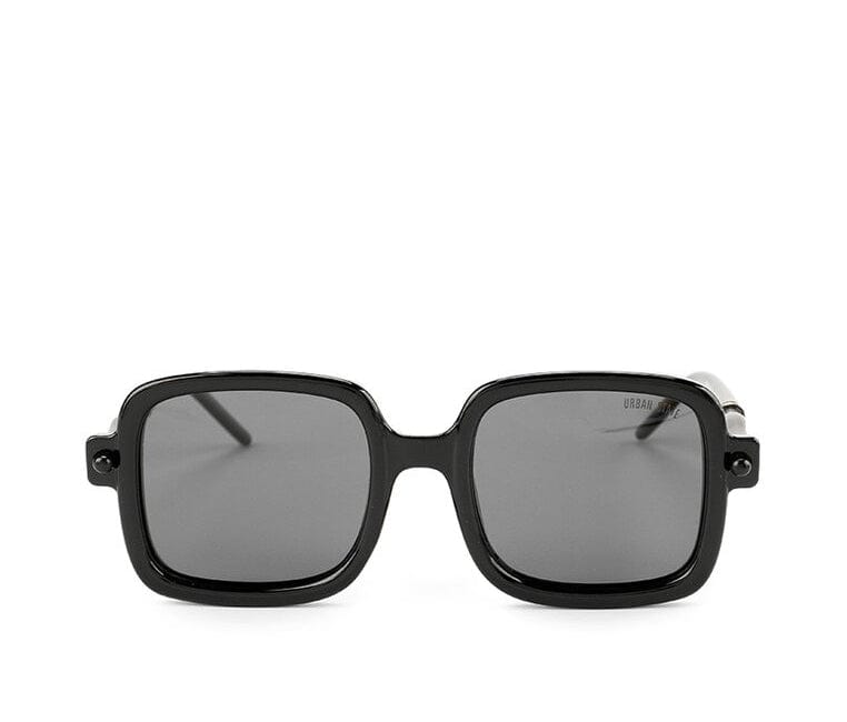 Polarized Plastic Rimo Square Sunglasses - Black Glossy