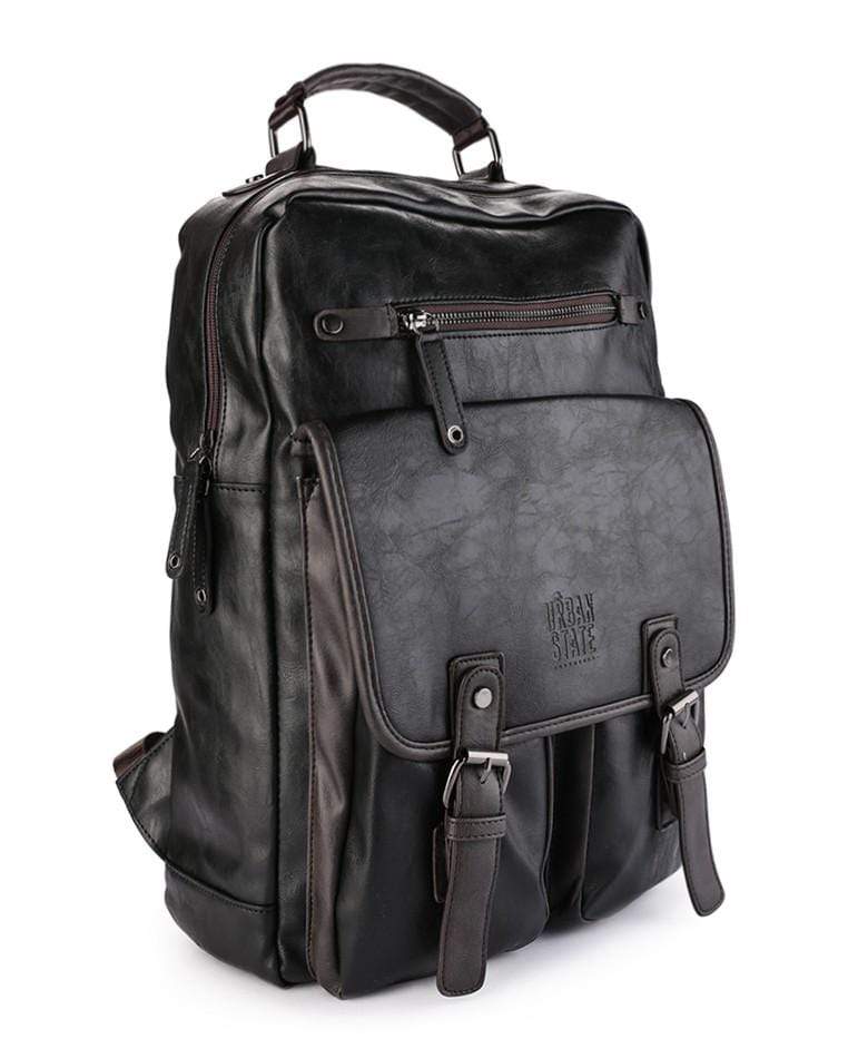 Pu Utility Large Backpack - Black Backpacks - Urban State Indonesia
