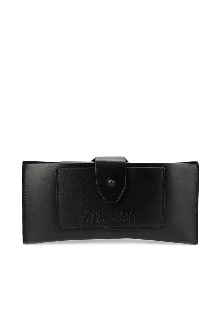 Polarized Plastic Roudy Square Sunglasses - Black White