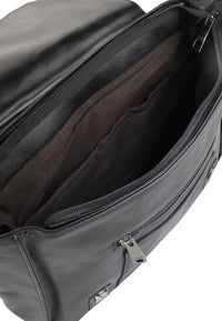 Distressed Leather Office Bag - Black Messenger Bags - Urban State Indonesia