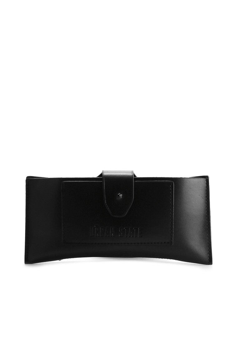 Polarized Plastic Frame Zora Square Sunglasses - Black Blue